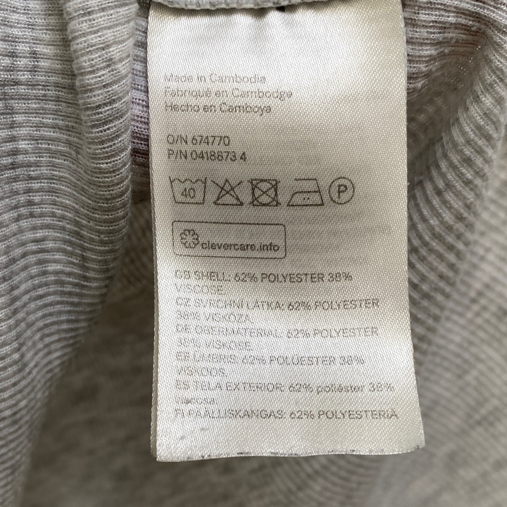H&M Light Gray Ribbed Turtleneck - Picture 3 of 7